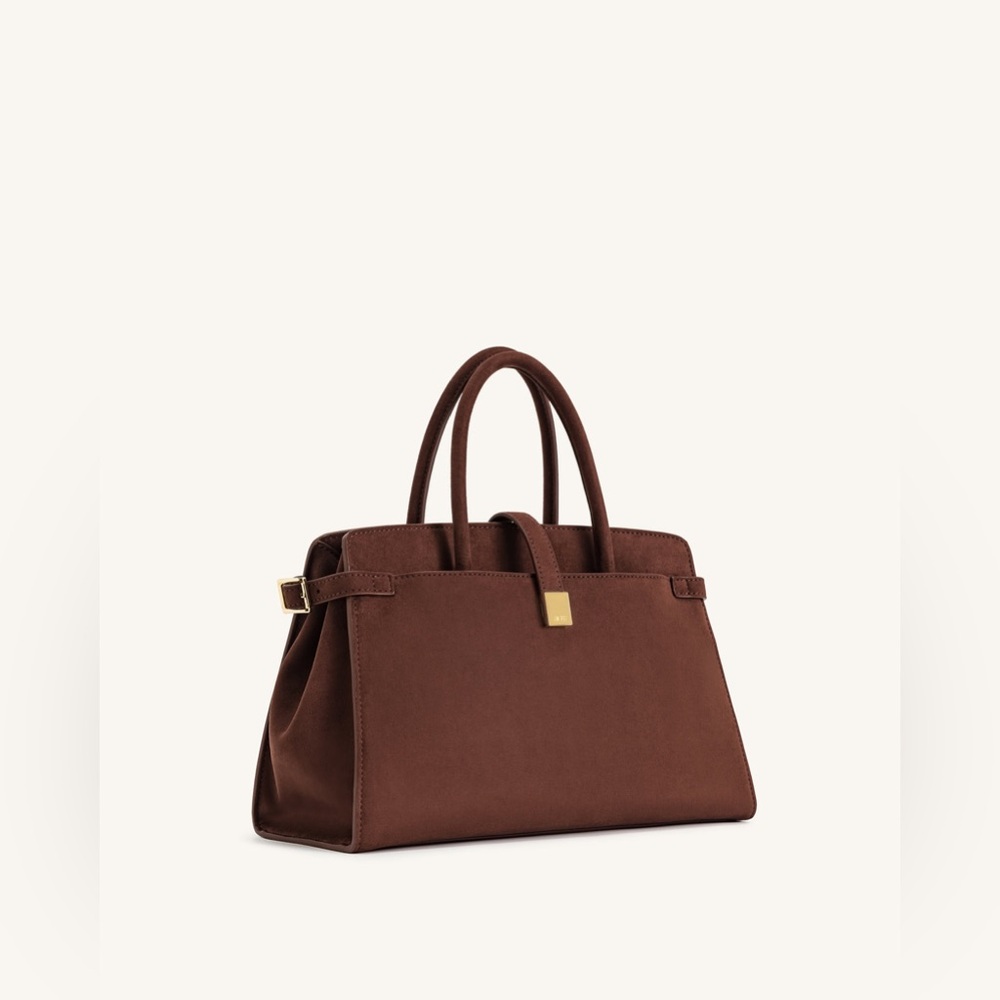 JW PEI Saige Faux Suede Tote Bag Brown MSRP$169 - Picture 2 of 11